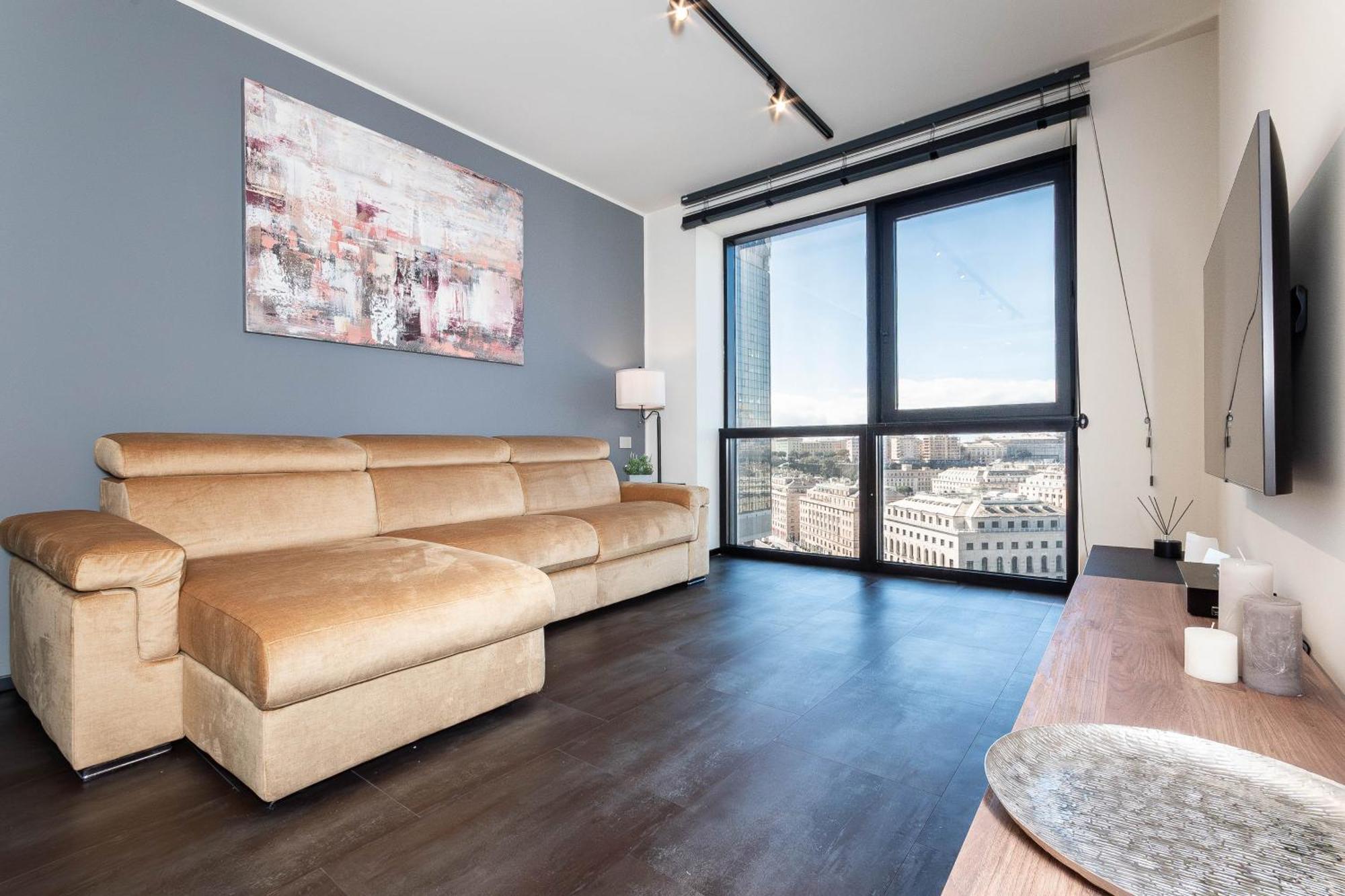 Free Parking In Luxury Suite With City View - Steps To Brignole Train Station 热那亚 外观 照片