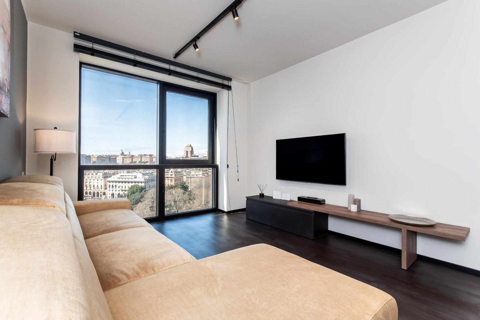 Free Parking In Luxury Suite With City View - Steps To Brignole Train Station 热那亚 外观 照片
